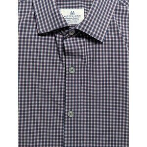 Mizzen+Main Trim Fit Shirt Large Button Collar